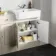 Monaco Chalk White Combination Vanity Basin with Marble Top and Seattle Toilet 1500mm