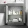 Avon Stone Grey Combination Vanity Basin and Boston Toilet 1100mm - Right Handed