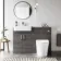 Harper Charcoal Elm Combination Vanity Basin and Boston Toilet 1200mm