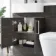 Harper Charcoal Elm Combination Vanity Basin and Boston Toilet 1200mm - Left Handed