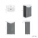 Capri Fog Grey Vanity with Semi Recessed Basin 550mm - Brushed Handles