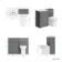 Milos Fog Grey Combination Vanity Basin and Aruba Toilet 1000mm - Chrome Handles