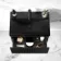 Malta Fluted Matt Black Wall Hung Drawer Vanity with Matt Black Basin 600mm