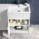 Havana Fluted Coastal White Combination Vanity Basin and Tucson Toilet 1100mm - Chrome Handles - Right Handed