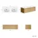 Sorrento Fluted Country Oak Wall Hung Double Basin Drawer Vanity 1200mm