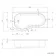 P Shaped 1600 Shower Bath - Left Handed