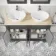 Lucia Graphite Grey Double Vanity with Oak Effect Top & Oval Counter Top Basin 1200mm