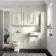 Monaco Chalk White Combination Vanity Basin with Marble Top 1500mm (Excludes Pan & Cistern)