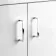 Quartz Gloss White Vanity with Semi Recessed Basin 550mm and Toilet Set