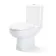 Quartz Gloss White Vanity with Semi Recessed Basin 550mm and Toilet Set