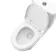 Quartz Gloss White Vanity with Semi Recessed Basin 550mm and Toilet Set