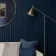 Trepanel® Texture Denim Blue Herringbone Acoustic Wood & Felt Slat Panels