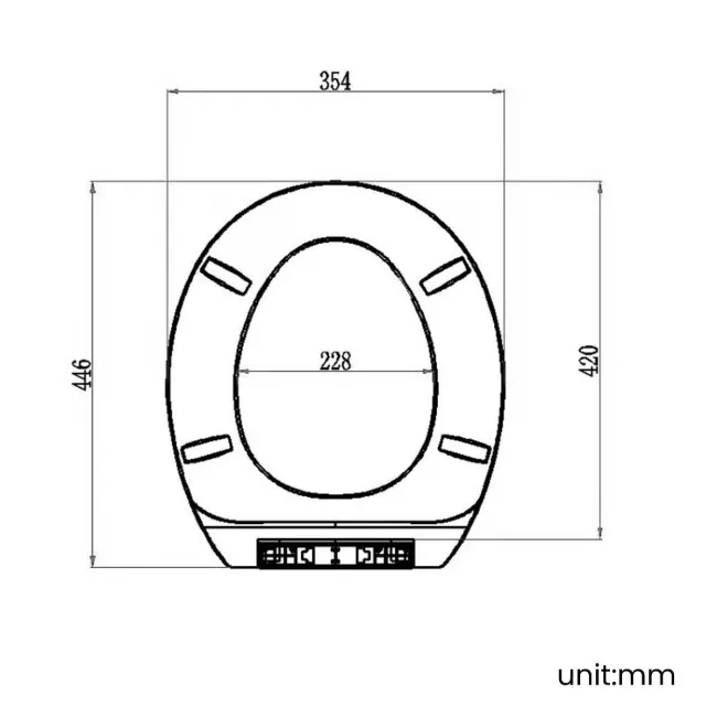 Hudson Traditional Soft Close Toilet Seat