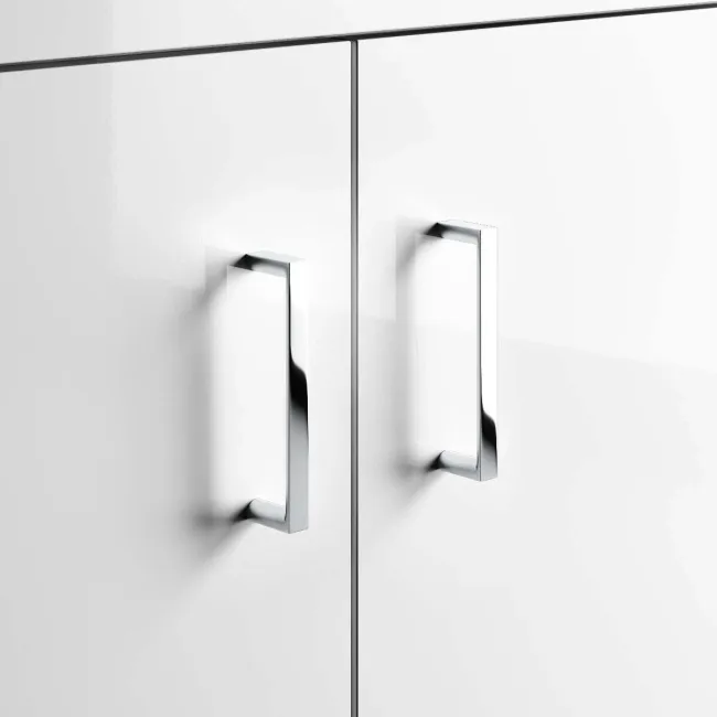 Quartz Gloss White Vanity with Semi Recessed Basin 550mm and Toilet Set