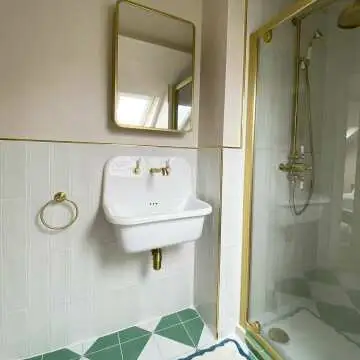 Olivia Matt Brass Mirror Cabinet 710x500mm