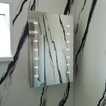 Madison Battery Powered Illuminated LED Cloakroom Mirror Cabinet 600x400mm