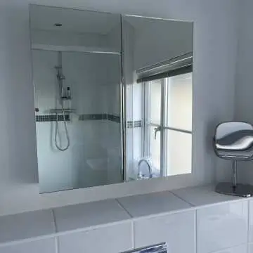 Elena Stainless Steel Mirror Cabinet 600x600mm
