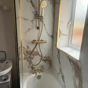 Trent Brushed Brass Bath Filler