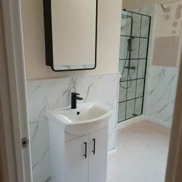 Olivia Black Framed Mirror Cabinet 710x500mm
