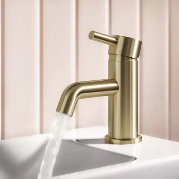 Trent Brushed Brass Cloakroom Basin Mixer Tap