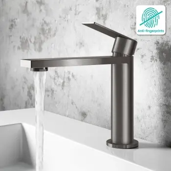 Tees Gunmetal Grey Basin Mixer Tap