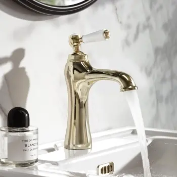 Avoca Traditional English Gold Basin Mixer Tap