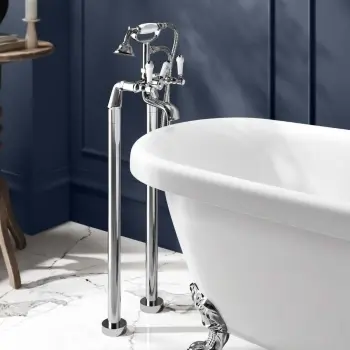 Cherwell Chrome Freestanding Bath Shower Mixer Tap