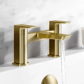 Soar Brushed Brass Bath Filler