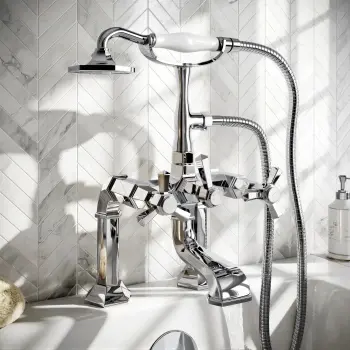 Kenmare Traditional Chrome Bath Shower Mixer Tap