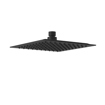 200mm Matt Black Square Stainless Steel Slim Shower Head