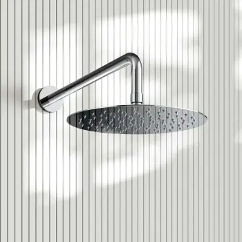Suir Chrome Shower Head 250mm with Wall Mounted Arm