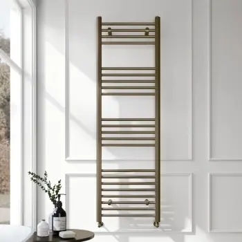 Barcelona Antique Gold Straight Heated Towel Rail 1600x500mm
