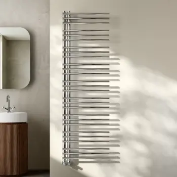 Cannes Chrome Designer Heated Towel Rail 1600x500mm