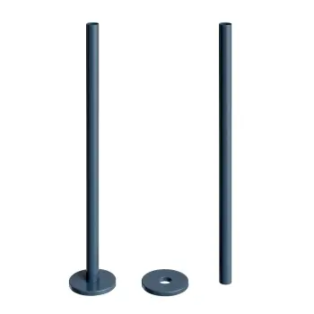 Inky Blue Pipe Connectors For Heated Towel Rails & Radiators (Pair) 300mm