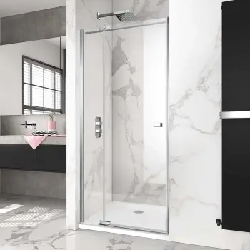 Vienna Easy Clean 8mm Hinged Shower Door 800mm