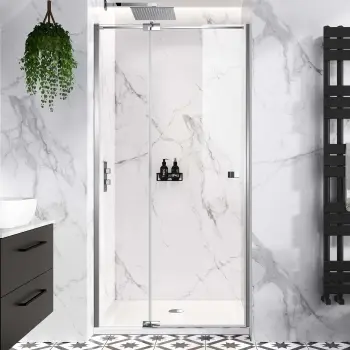 Vienna Easy Clean 8mm Hinged Shower Door 1000mm