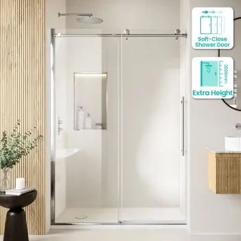 Prague 8mm Soft-Closing Sliding Shower Door 1400mm