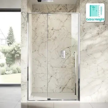 Cologne Stainless Steel Easy Clean 8mm Hinged Shower Door 1200mm