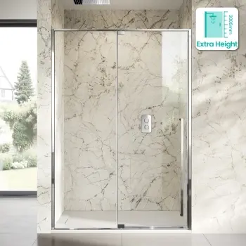Cologne Stainless Steel Easy Clean 8mm Hinged Shower Door 1400mm