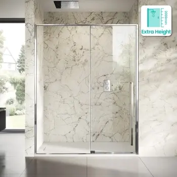 Cologne Stainless Steel Easy Clean 8mm Hinged Shower Door 1500mm