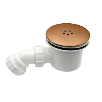 London Brushed Copper Standard 90mm Shower Tray Waste