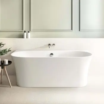 Camden 1700mm Curved Back To Wall Bath