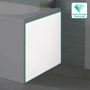 700 Super Strength Reinforced Acrylic P Shaped Bath End Panel