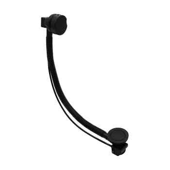 Cable Operated Matt Black Pop Up Bath Waste