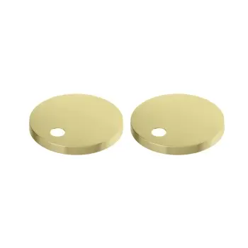 Brushed Brass Toilet Seat Round Hinge Cover Caps 60mm