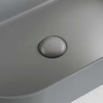 Cement Grey Ceramic Basin Waste - Unslotted