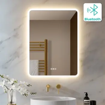 Jolie Illuminated LED Mirror With BLUETOOTH Speaker 800x600mm