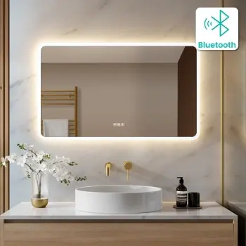 Jolie Illuminated LED Mirror With BLUETOOTH Speaker 600x1000mm