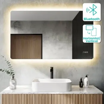 Clara Backlit LED Mirror With BLUETOOTH Speaker 700x1200mm