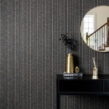Trepanel Aqua 3D® Waterproof Dark Grey/Gold Marble Effect Grooved Wall Panel 3 Pack ( Covers 0.87 SQM)